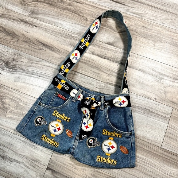 Handbags - Vintage Wrangler Jean Pittsburgh Steelers Purse